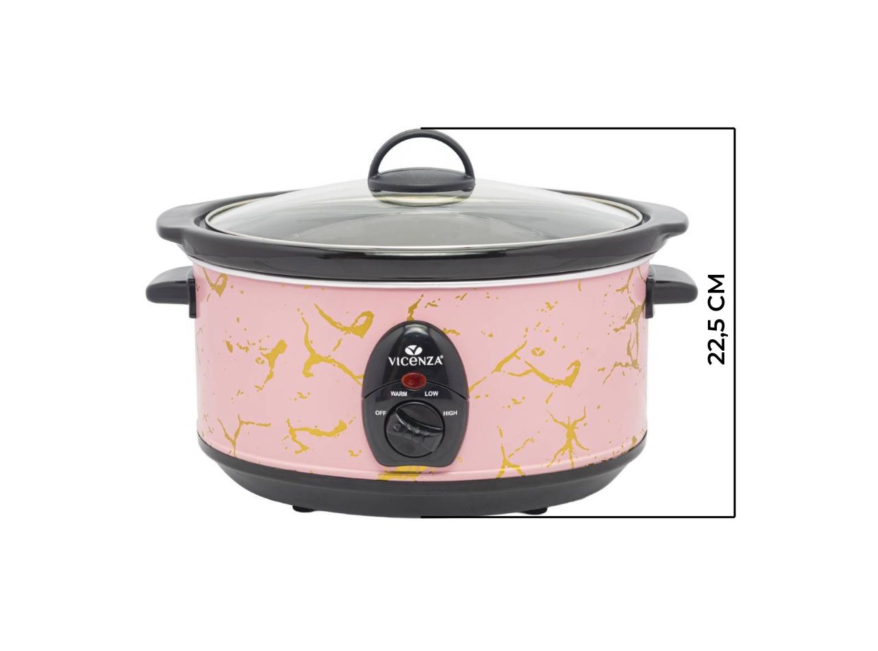 VSC03MB Pink Penanak Perlahan Slow Cooker 3.5 L Motif Marmer